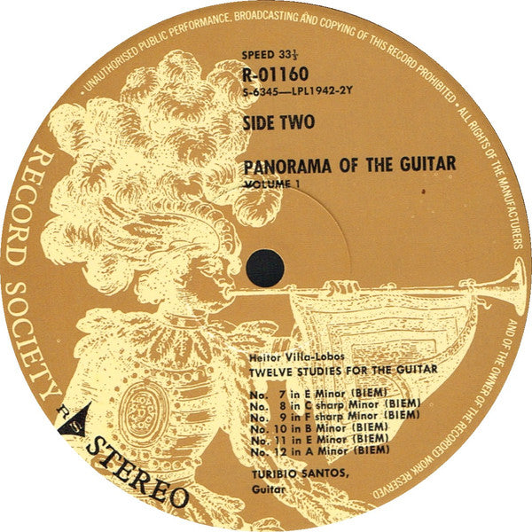 Heitor Villa-Lobos, Turibio Santos – Twelve Studies For The Guitar LP vinyl record, image 4 of 4