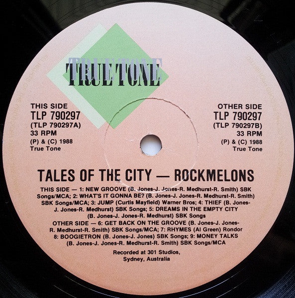 The Rockmelons – Tales Of The City LP vinyl record, image 5 of 6