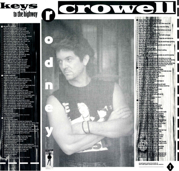 Rodney Crowell – Keys To The Highway LP vinyl record, image 5 of 6