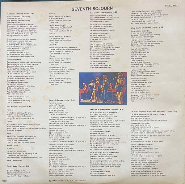 The Moody Blues – Seventh Sojourn LP vinyl record, image 5 of 8
