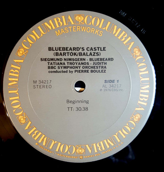 Pierre Boulez, Béla Bartók, Tatiana Troyanos, Siegmund Nimsgern, BBC Symphony Orchestra – Bluebeard's Castle / Le Chateau De Barbe-Bleue / Herzog Blaubarts Burg LP vinyl record, image 5 of 6