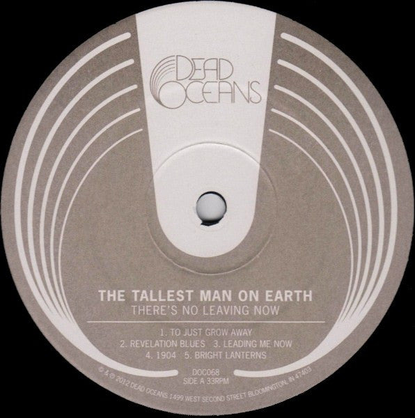 The Tallest Man On Earth – There's No Leaving Now LP vinyl record, image 3 of 5