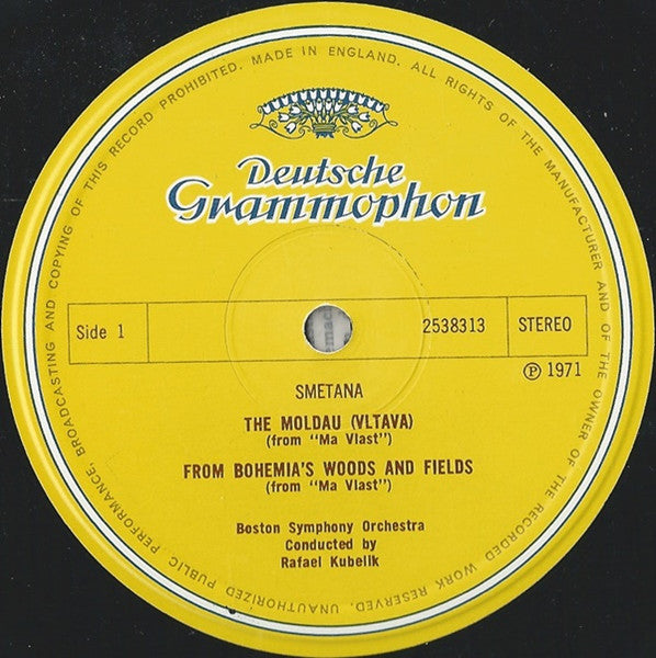 Bedřich Smetana, Antonín Dvořák, Boston Symphony Orchestra, English Chamber Orchestra, Rafael Kubelik – Die Moldau ∙ From Bohemia's Woods And Fields / Serenade For Strings, Op.22 LP vinyl record, image 3 of 4