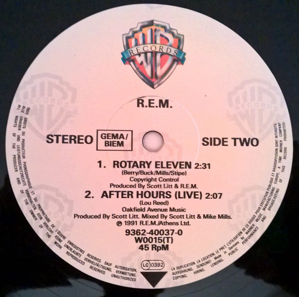 R.E.M. – Losing My Religion 12" vinyl record, image 3 of 3
