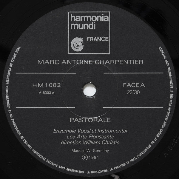 Marc Antoine Charpentier, Les Arts Florissants, William Christie – Pastorale LP vinyl record, image 3 of 6