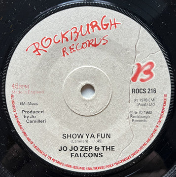 Jo Jo Zep and the Falcons – Soon You'll Be Gone 7" vinyl record, image 4 of 4