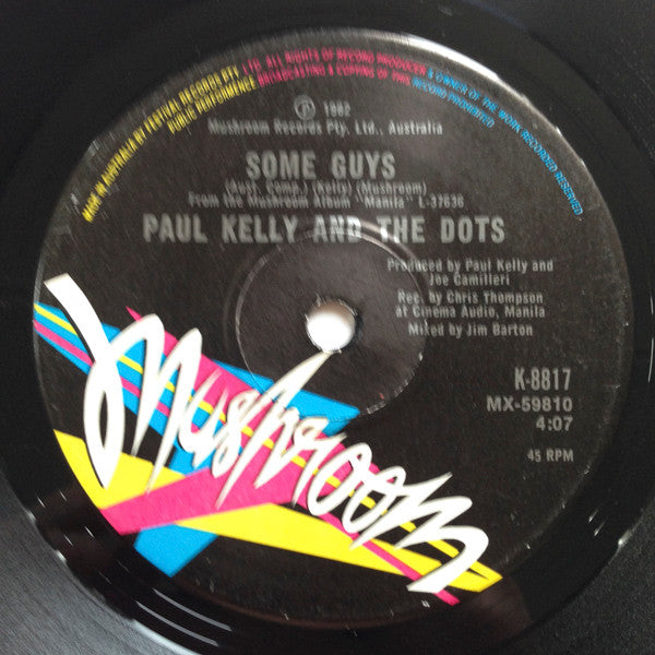 Paul Kelly And The Dots – Alive And Well 7" vinyl record, image 2 of 2