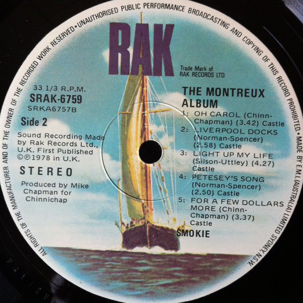 Smokie – The Montreux Album LP vinyl record, image 5 of 7