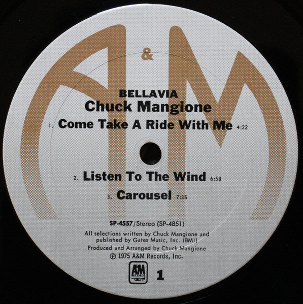 Chuck Mangione – Bellavia LP vinyl record, image 3 of 6