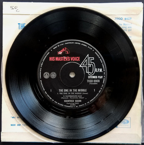 Manfred Mann – The One In The Middle 7" vinyl record, image 3 of 4