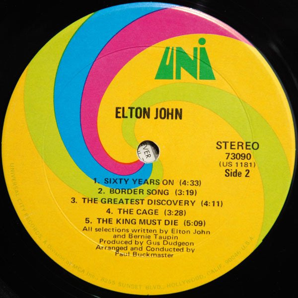 Elton John – Elton John LP vinyl record, image 5 of 8