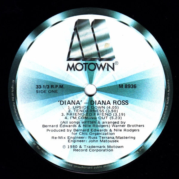 Diana Ross – Diana LP vinyl record, image 5 of 10