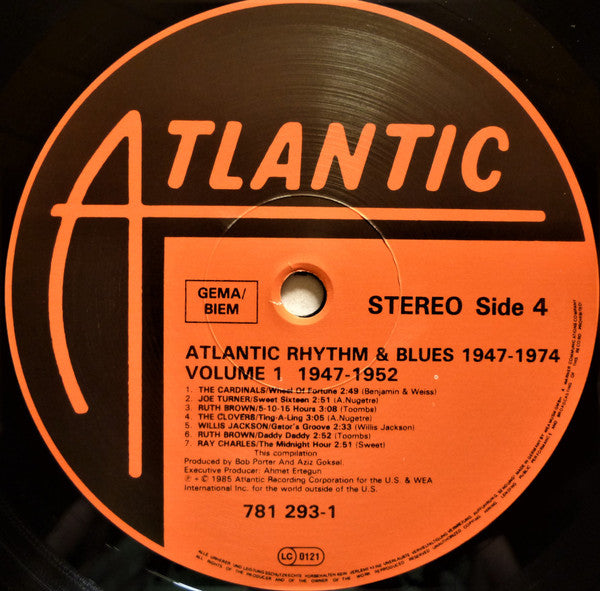 Various – Atlantic Rhythm And Blues 1947-1974 (Volume 1 1947-1952) (2xLP) LP vinyl record, image 8 of 8
