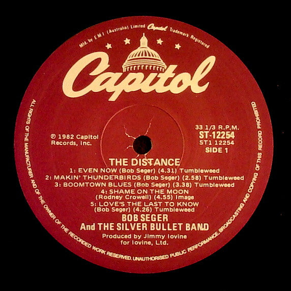 Bob Seger And The Silver Bullet Band – The Distance LP vinyl record, image 5 of 6