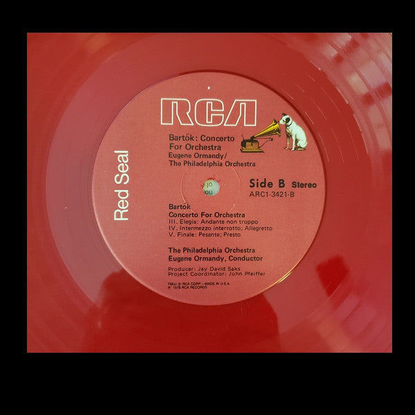 Béla Bartók, Eugene Ormandy, The Philadelphia Orchestra – Concerto For Orchestra LP vinyl record, image 4 of 4