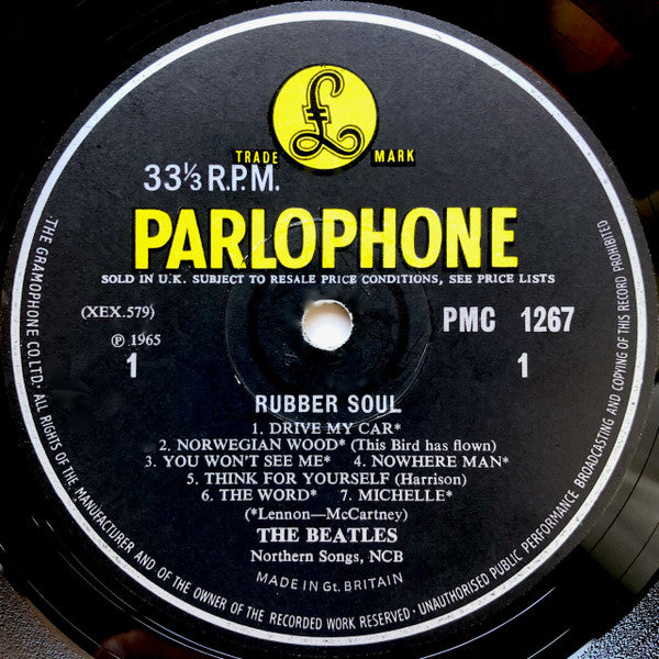 The Beatles – Rubber Soul LP vinyl record, image 3 of 7