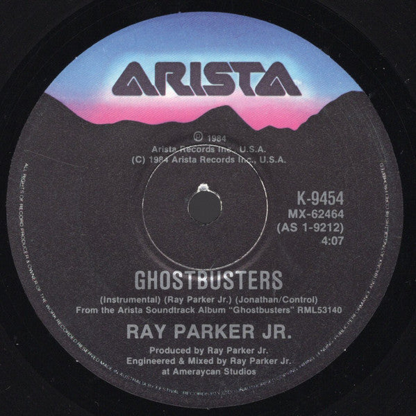 Ray Parker Jr. – Ghostbusters 7" vinyl record, image 2 of 4