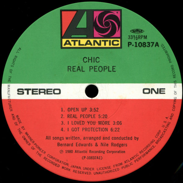 Chic – Real People LP vinyl record, image 3 of 8