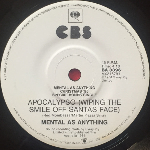 Mental As Anything – Fundamental As Anything LP vinyl record, image 10 of 10