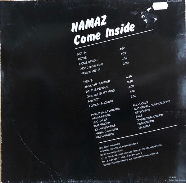 Namaz – Come Inside LP vinyl record, image 2 of 4