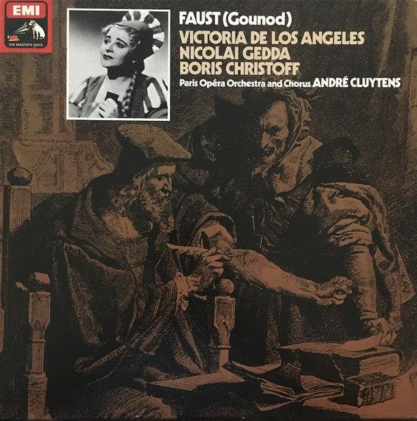 Charles Gounod, Victoria De Los Angeles, Nicolai Gedda, Boris Christoff, Orchestre National De L'Opéra De Paris, Choeur National De L'Opéra De Paris, André Cluytens – Faust (4xLP) LP vinyl record, image 1 of 10