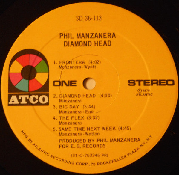 Phil Manzanera – Diamond Head LP vinyl record, image 5 of 6