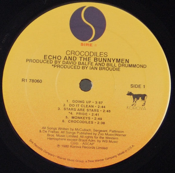 Echo & The Bunnymen – Crocodiles LP vinyl record, image 4 of 7