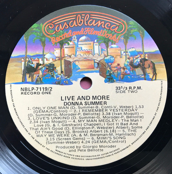 Donna Summer – Live And More (2xLP) LP vinyl record, image 6 of 8