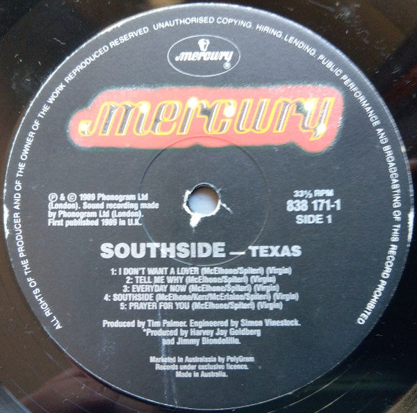 Texas – Southside LP vinyl record, image 5 of 6