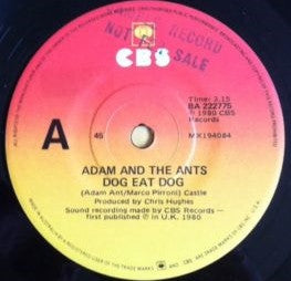 Adam And The Ants – Dog Eat Dog 7" vinyl record, image 3 of 3