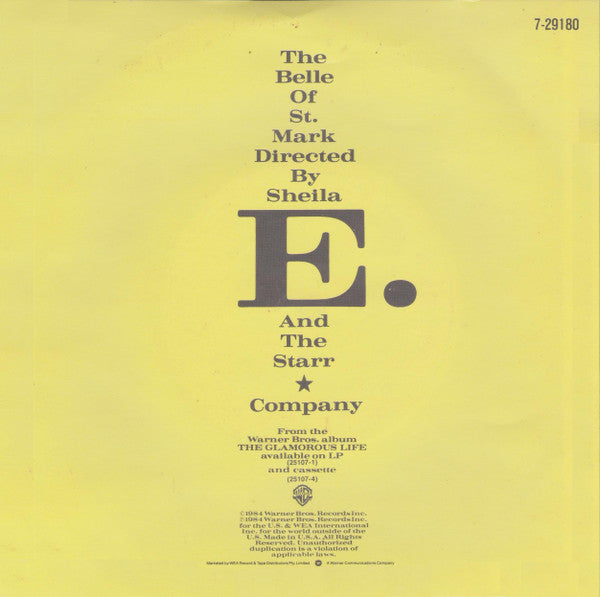Sheila E. – The Belle Of St. Mark 7" vinyl record, image 2 of 4
