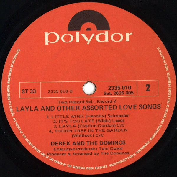 Derek & The Dominos – Layla And Other Assorted Love Songs (2xLP) LP vinyl record, image 8 of 8