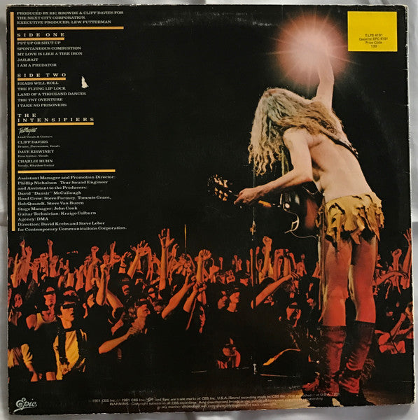 Ted Nugent – Intensities In 10 Cities LP vinyl record, image 2 of 6
