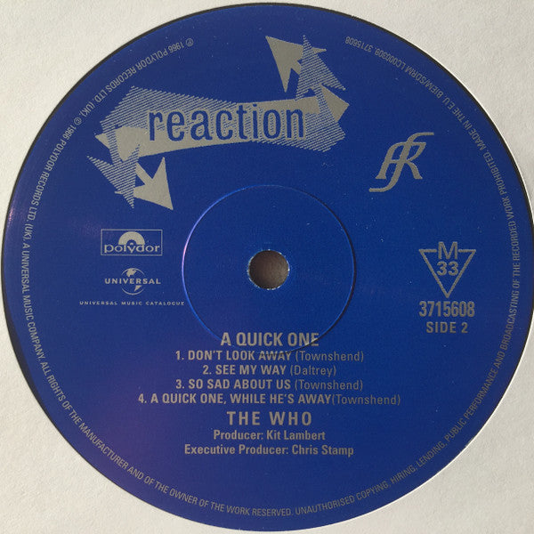 The Who – A Quick One LP vinyl record, image 4 of 4
