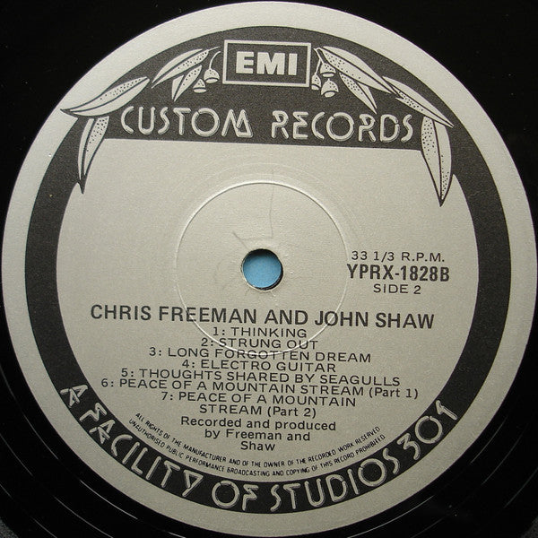 Chris Freeman, John Shaw – Chris Freeman And John Shaw LP vinyl record, image 4 of 6