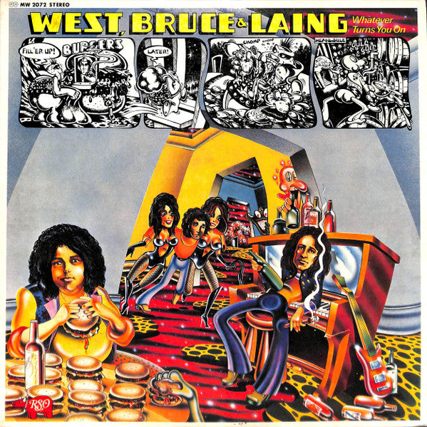 West, Bruce & Laing – Whatever Turns You On LP vinyl record, image 2 of 8