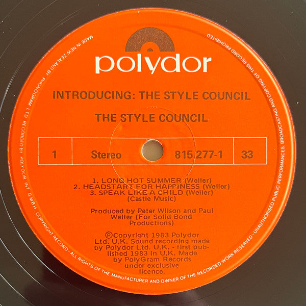 The Style Council – Introducing: The Style Council LP vinyl record, image 3 of 4