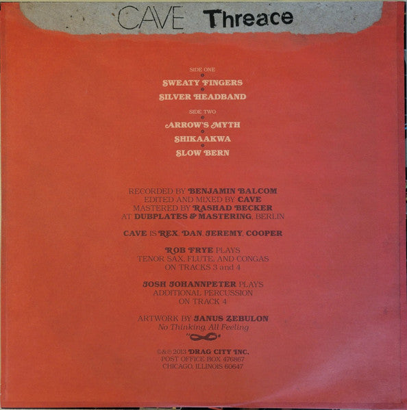 Cave – Threace LP vinyl record, image 5 of 5
