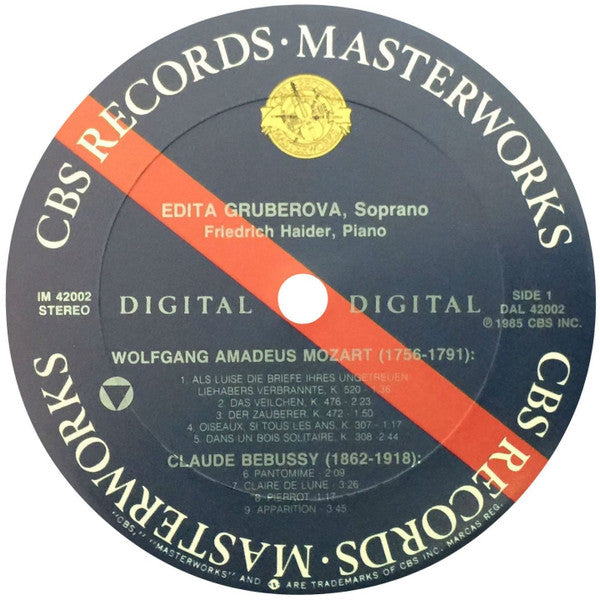 Edita Gruberova, Friedrich Haider – Mozart, Debussy, Wolf LP vinyl record, image 3 of 4