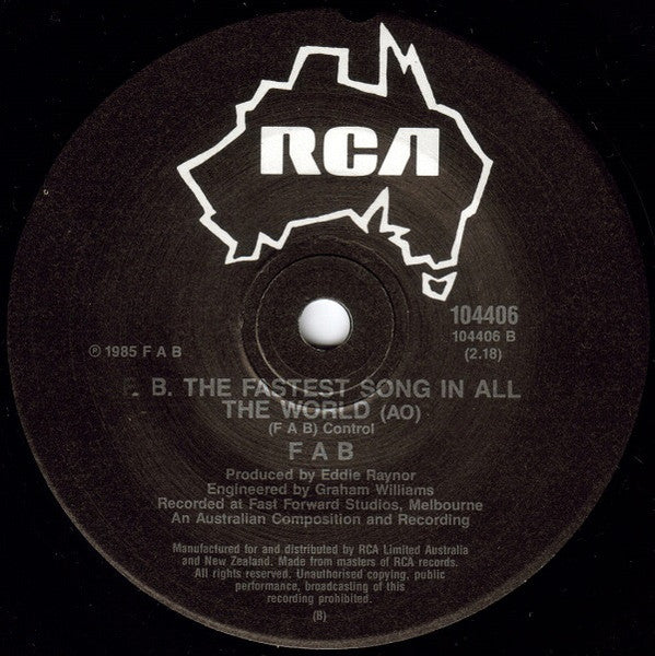 F A B – Happy People 7" vinyl record, image 4 of 4