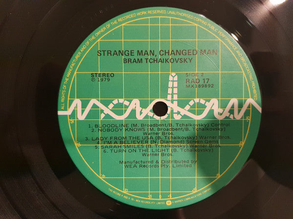 Bram Tchaikovsky – Strange Man, Changed Man LP vinyl record, image 4 of 4