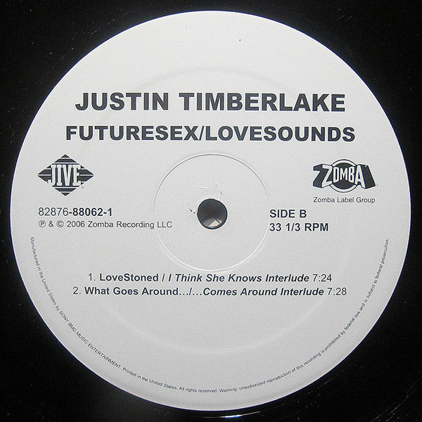 Justin Timberlake – Futuresex / Lovesounds (2xLP) LP vinyl record, image 6 of 8