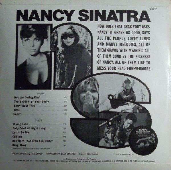 Nancy Sinatra – How Does That Grab You? LP vinyl record, image 2 of 4