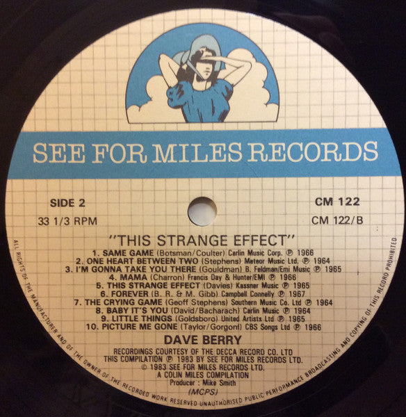 Dave Berry – This Strange Effect LP vinyl record, image 4 of 4