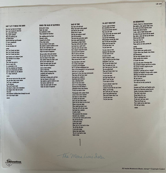 Graham Parker – The Mona Lisa's Sister LP vinyl record, image 6 of 7