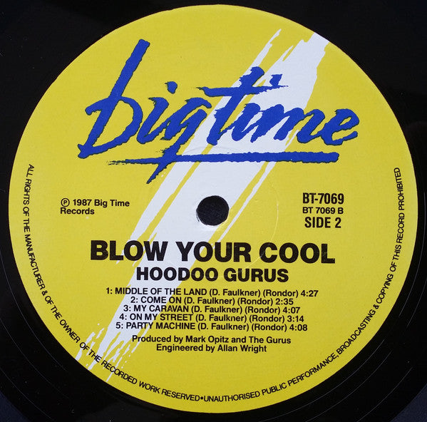 Hoodoo Gurus – Blow Your Cool! LP vinyl record, image 6 of 6