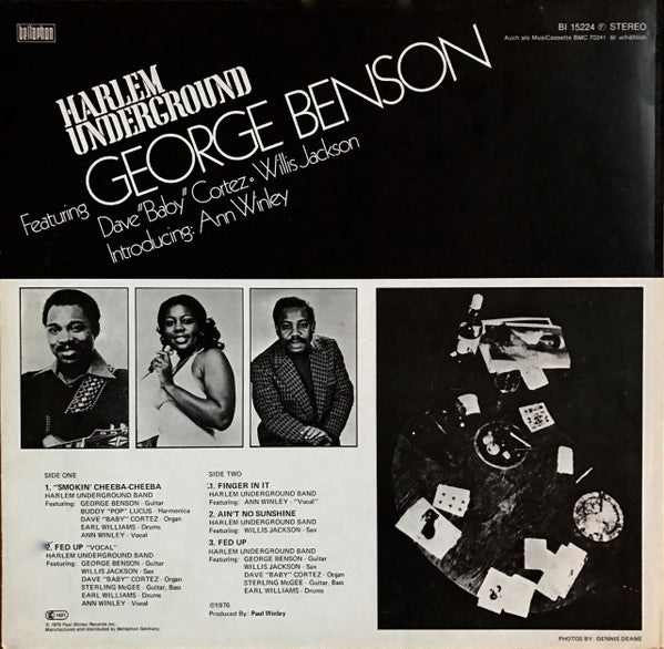 Harlem Underground Band, George Benson – Harlem Underground LP vinyl record, image 2 of 4