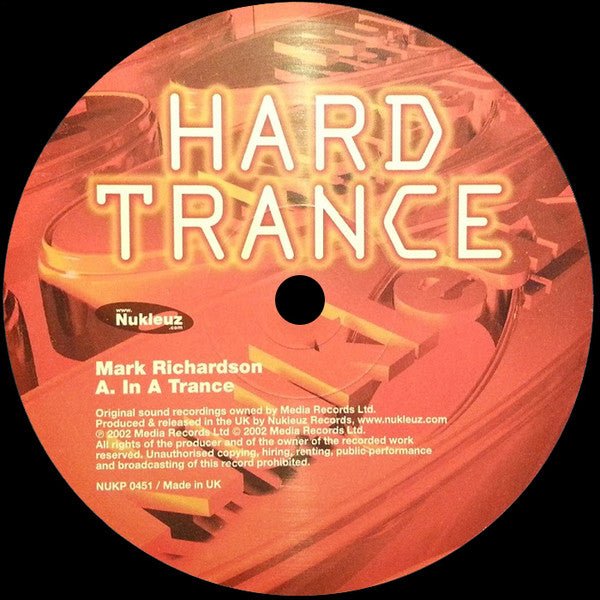 Mark Richardson, James Lawson – Hard Trance EP Volume 1 Limited Edition Sampler 12" vinyl record, image 3 of 4