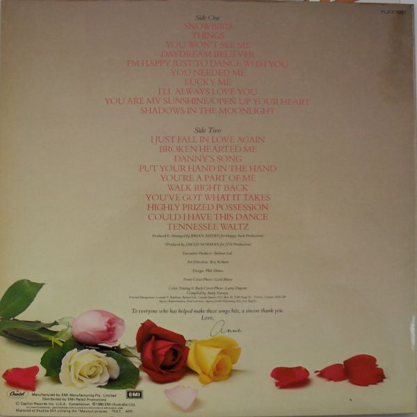 Anne Murray – Anne Murray's Greatest Hits LP vinyl record, image 2 of 5
