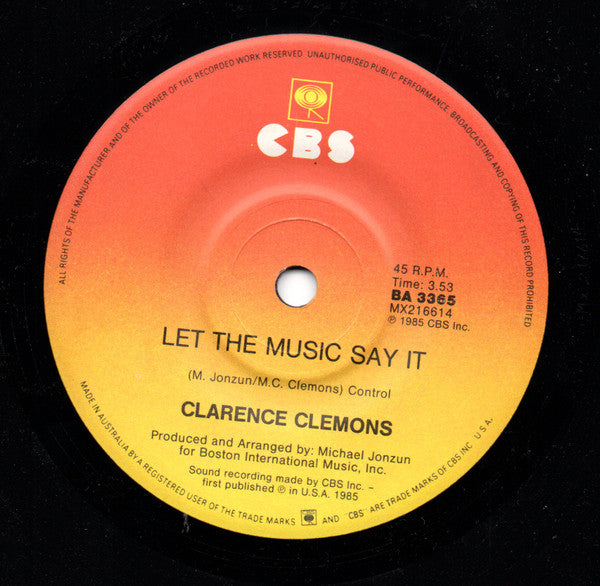 Clarence Clemons, Jackson Browne – You're A Friend Of Mine 7" vinyl record, image 4 of 4